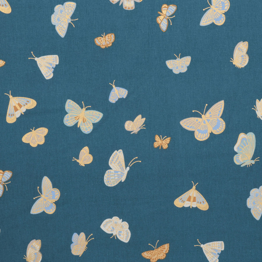 Rifle Paper Co. - Canvas - English Rose - Butterfly House - Blue