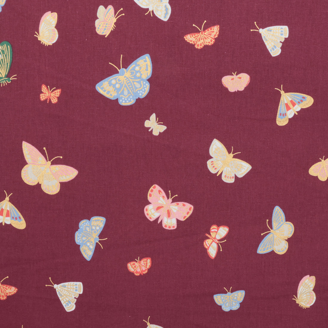 Rifle Paper Co. - Canvas - English Rose - Butterfly House - Burgundy