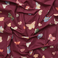 Rifle Paper Co. - Canvas - English Rose - Butterfly House - Burgundy