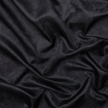 Poly Viscose - Lining - Paisley - Black