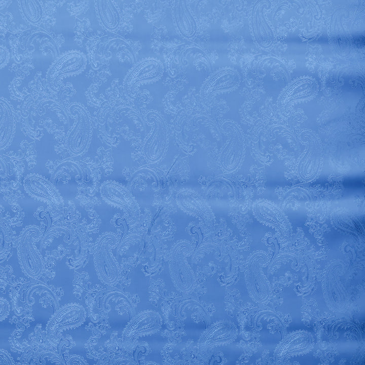 Poly Viscose - Lining - Paisley - Bright Blue