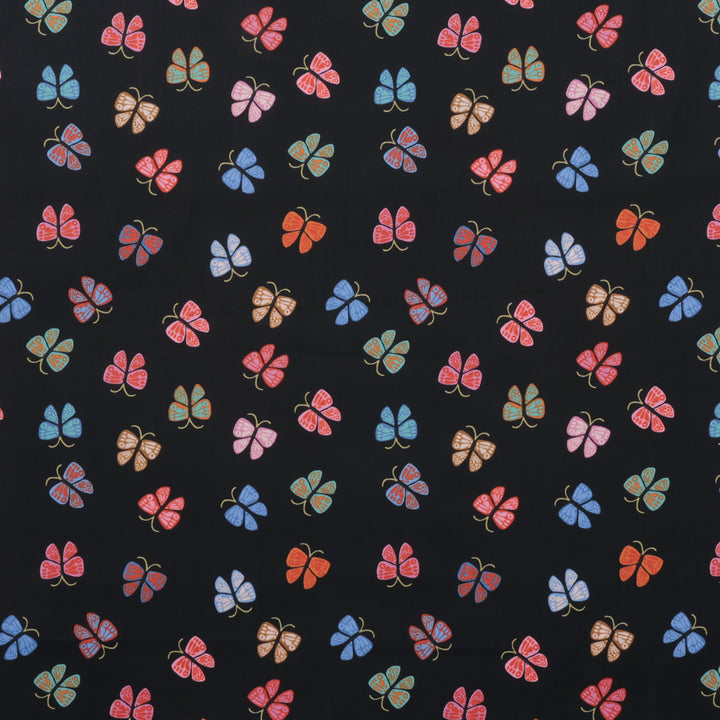 Ruby Star - Cotton - Ooh Lucky Lucky - Butterfly - Black