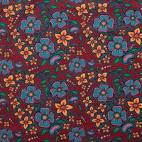 Jackie Traverse - Flannelette - Ojibway Florals - Burgundy