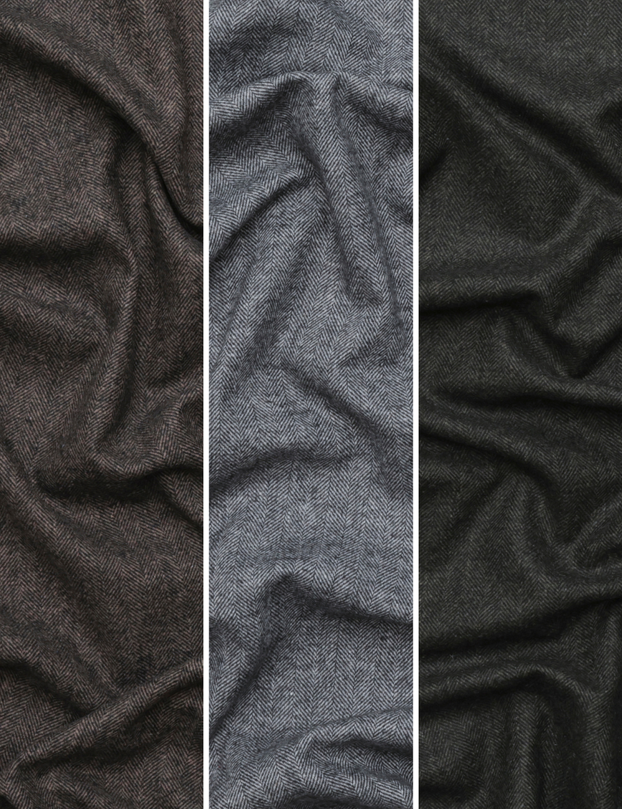 Wool Blend - Suiting - Herringbone - Assorted