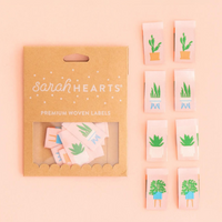 Sarah Hearts - Sewing Labels - Houseplants