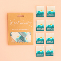 Sarah Hearts - Sewing Labels - Made In The Mountains