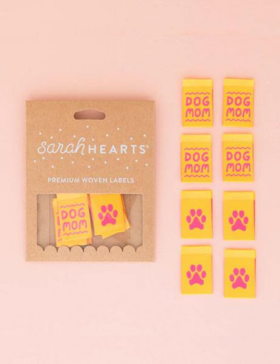 Sarah Hearts - Sewing Labels - Dog Mom 