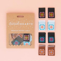 Sarah Hearts - Sewing Labels - Granny Square Multipack