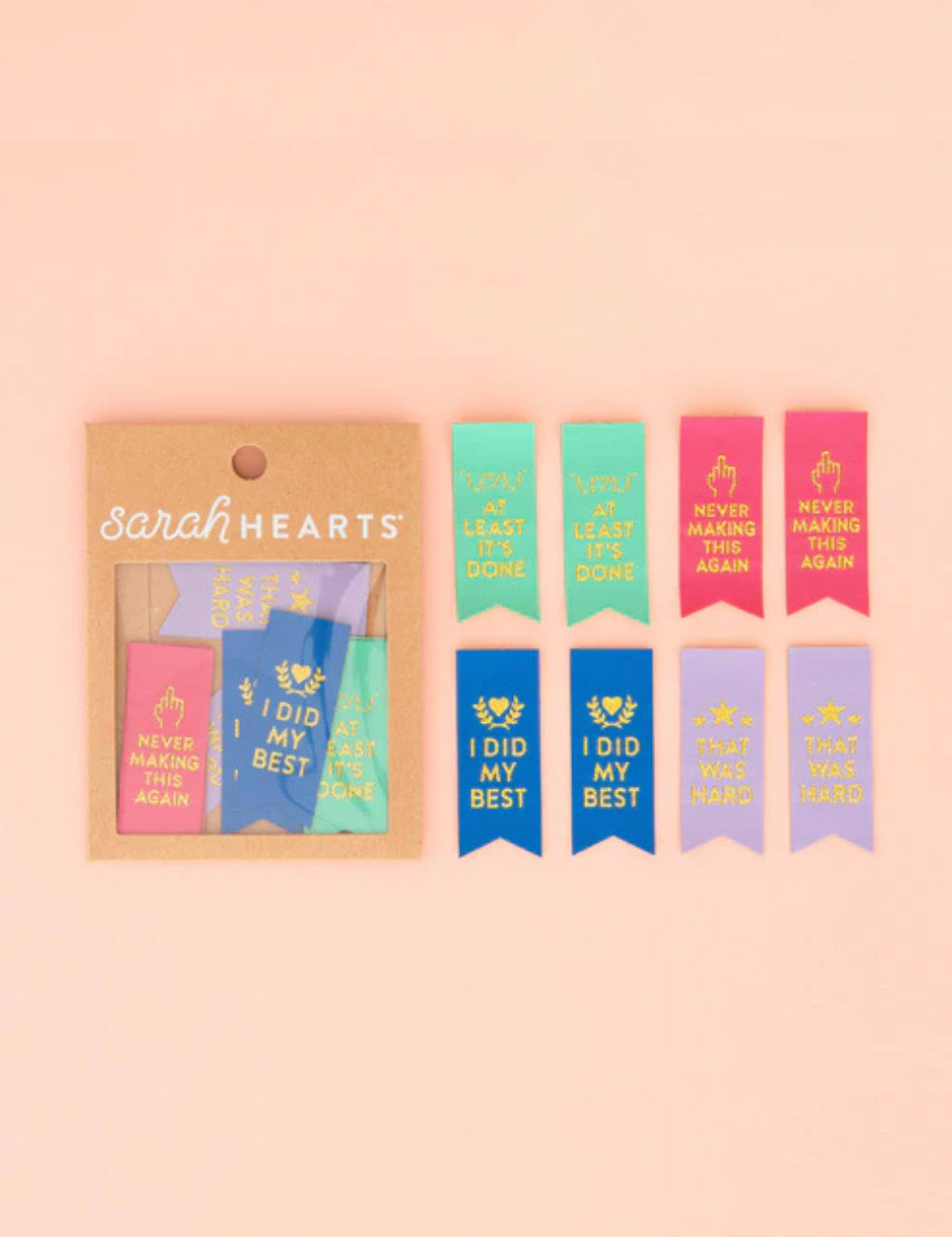 Sarah Hearts - Sewing Labels - Sarcastic Award Ribbon Multipack