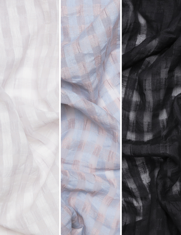 Linen Cotton - Jacquard - Assorted