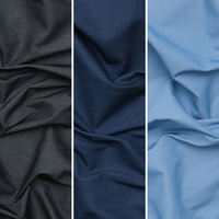 Rayon Blend - Bengaline Denim - Assorted