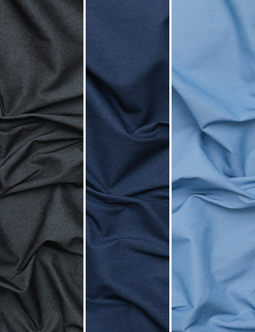 Rayon Blend - Bengaline Denim - Assorted