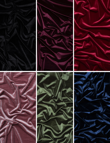 Poly - Sophia - Stretch Velvet - Assorted