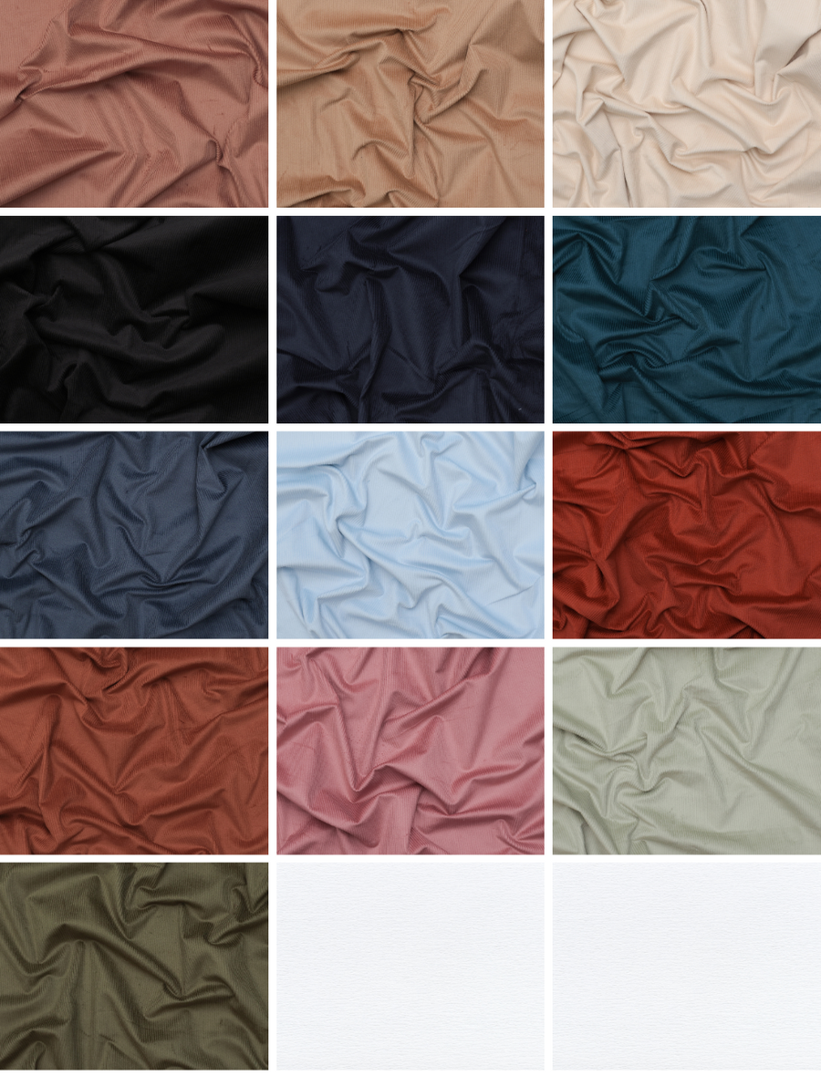 Cotton - Stretch Corduroy - 8 Wale - Assorted