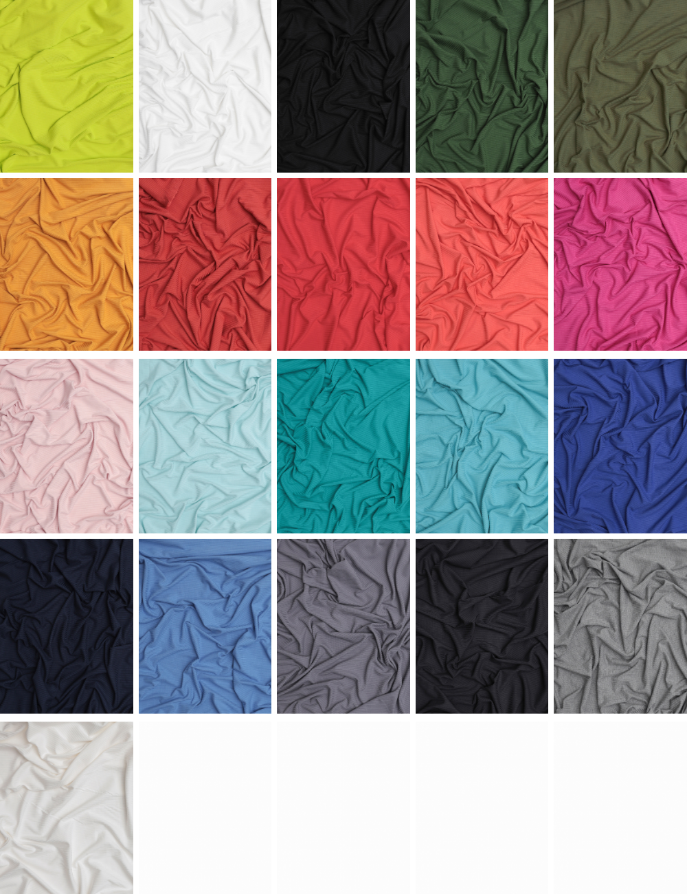 Bamboo - Rib Knit - Solids - Assorted