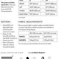 Sew Liberated - Chanterelle Pants & Shorts - 00 - 24