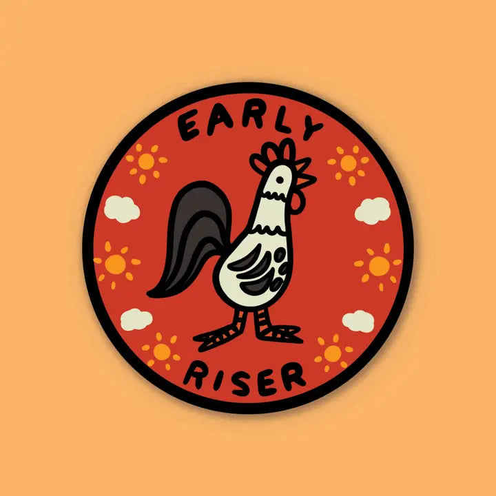 The Golden Doodle - Vinyl Sticker - Early Riser 