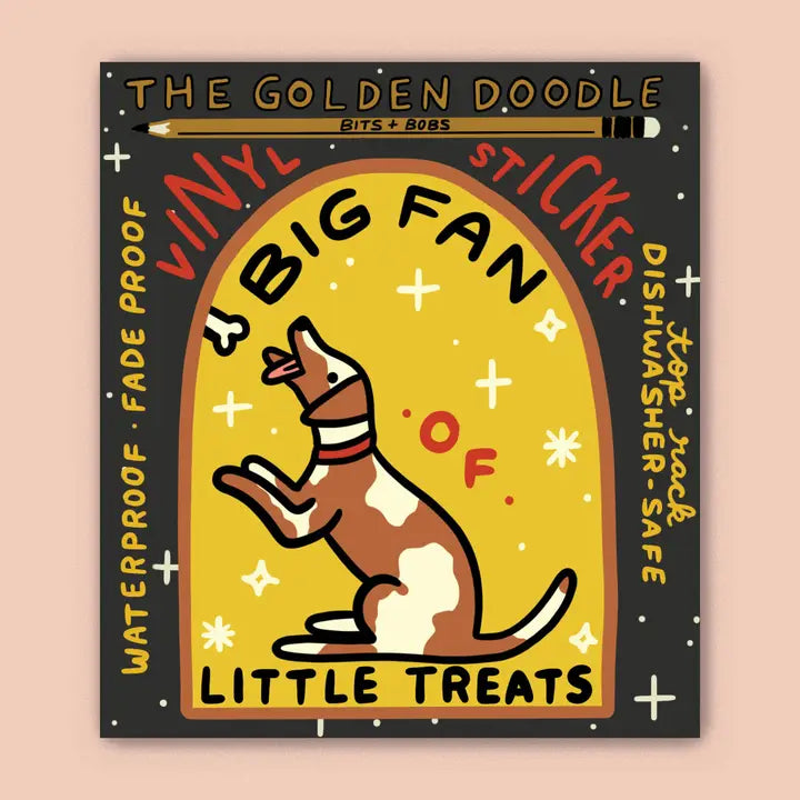 The Golden Doodle - Vinyl Sticker - Big Fan of Little Treats