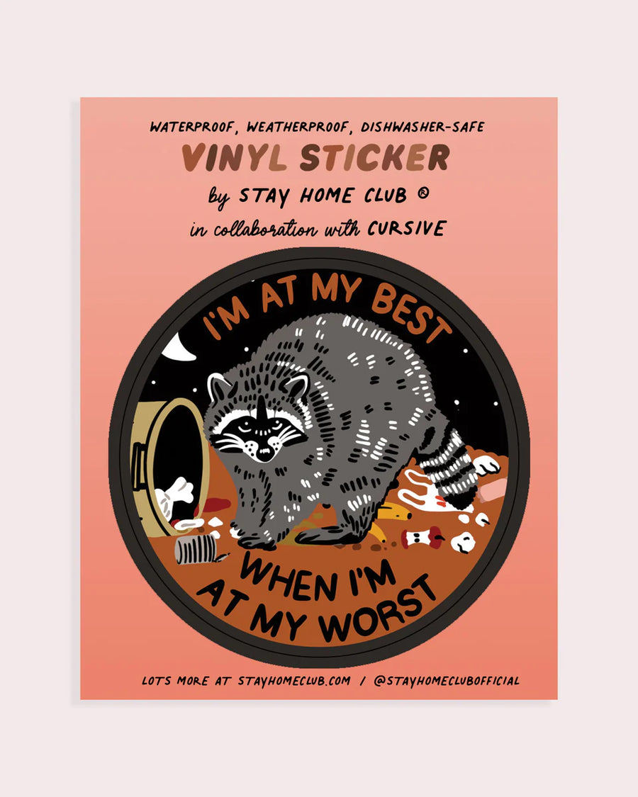 Stay Home Club - Vinyl Sticker - At My Best