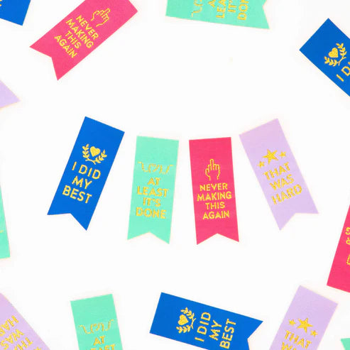 Sarah Hearts - Sewing Labels - Sarcastic Award Ribbon Multipack