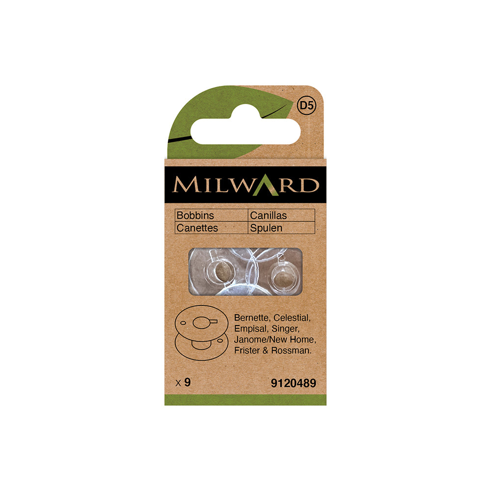 Milward - Standard Plastic Bobbins - 9pc