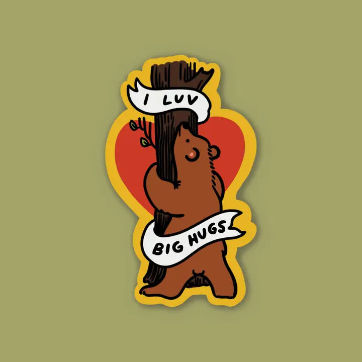 The Golden Doodle - Vinyl Sticker - I Luv Big Hugs