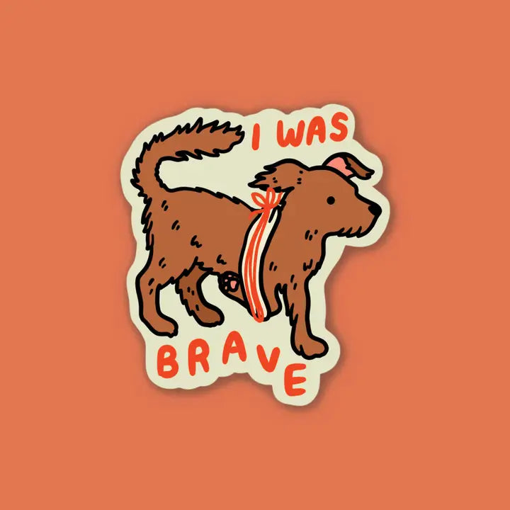 The Golden Doodle - Vinyl Sticker - I Was Brave 