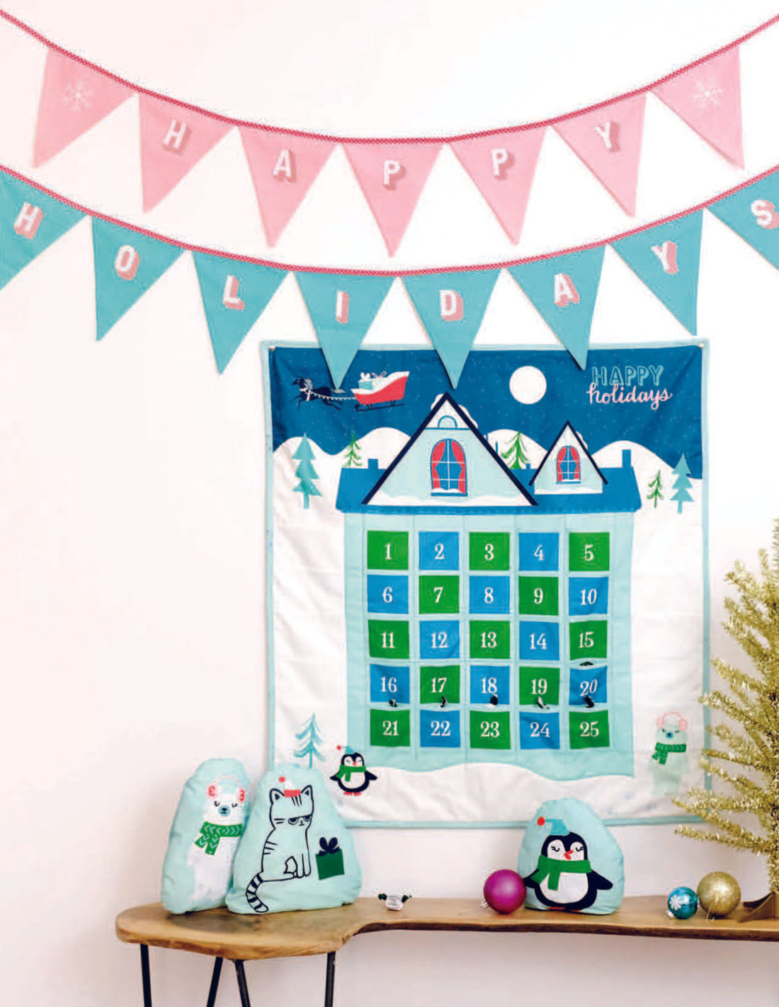 Ruby Star - Cotton - Peppermint Please - Countdown Panel