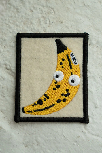 Stay Home Club - Felt Patch - Googly Banana