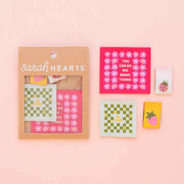 Sarah Hearts - Sewing Labels - Joyful June Multipack